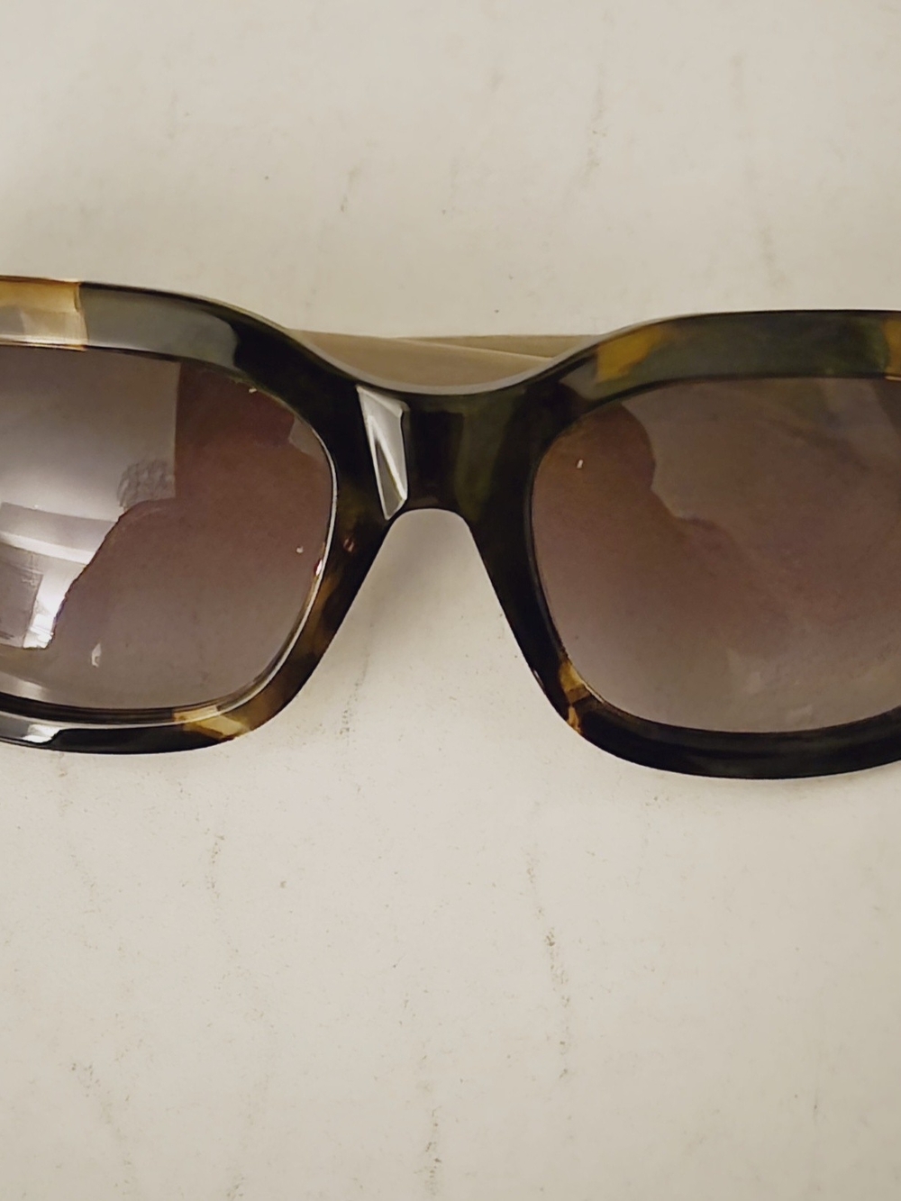 Brighton Ferrara Two-Tone Tortoise Designer Sunglasses Gold Accents